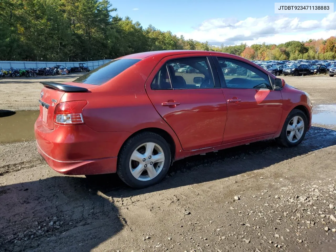 2007 Toyota Yaris VIN: JTDBT923471138883 Lot: 75388634