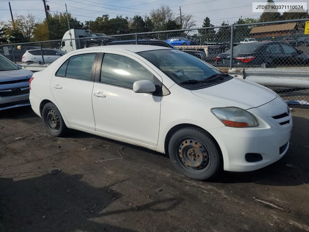 2007 Toyota Yaris VIN: JTDBT903371110074 Lot: 76026034