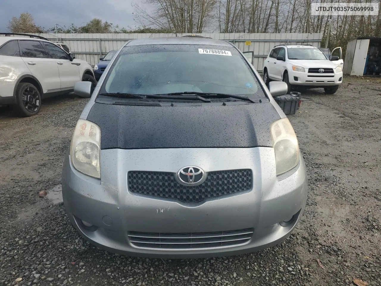 2007 Toyota Yaris VIN: JTDJT903575069998 Lot: 76788894