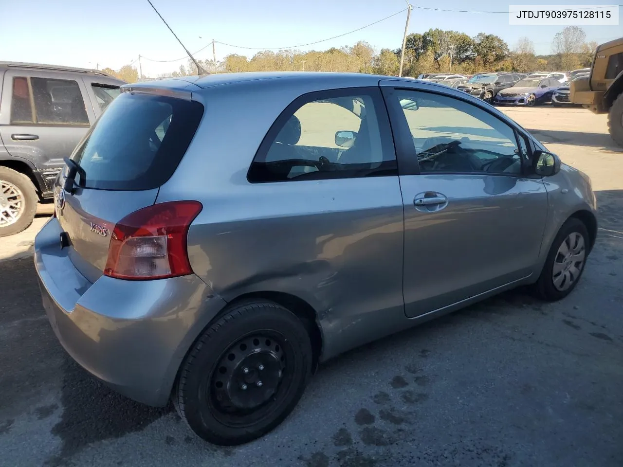 2007 Toyota Yaris VIN: JTDJT903975128115 Lot: 77191604