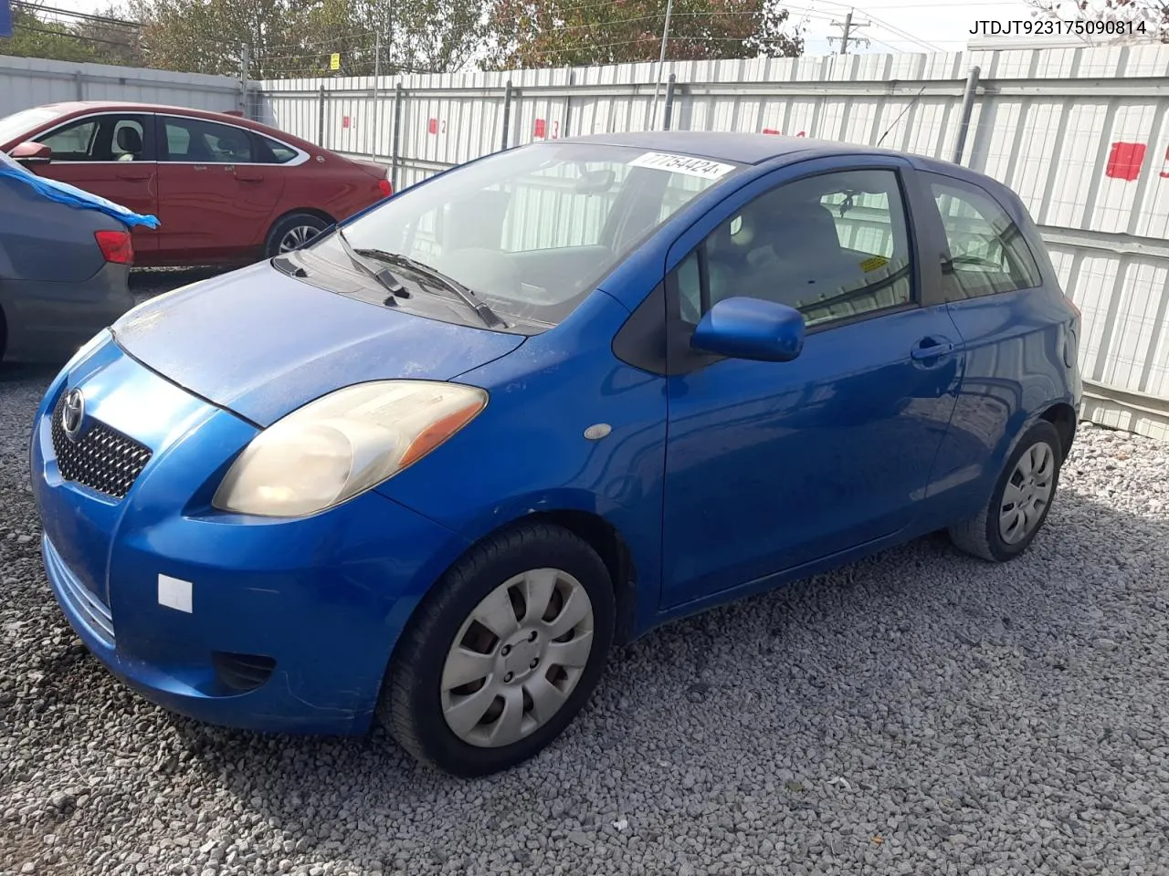 2007 Toyota Yaris VIN: JTDJT923175090814 Lot: 77754424