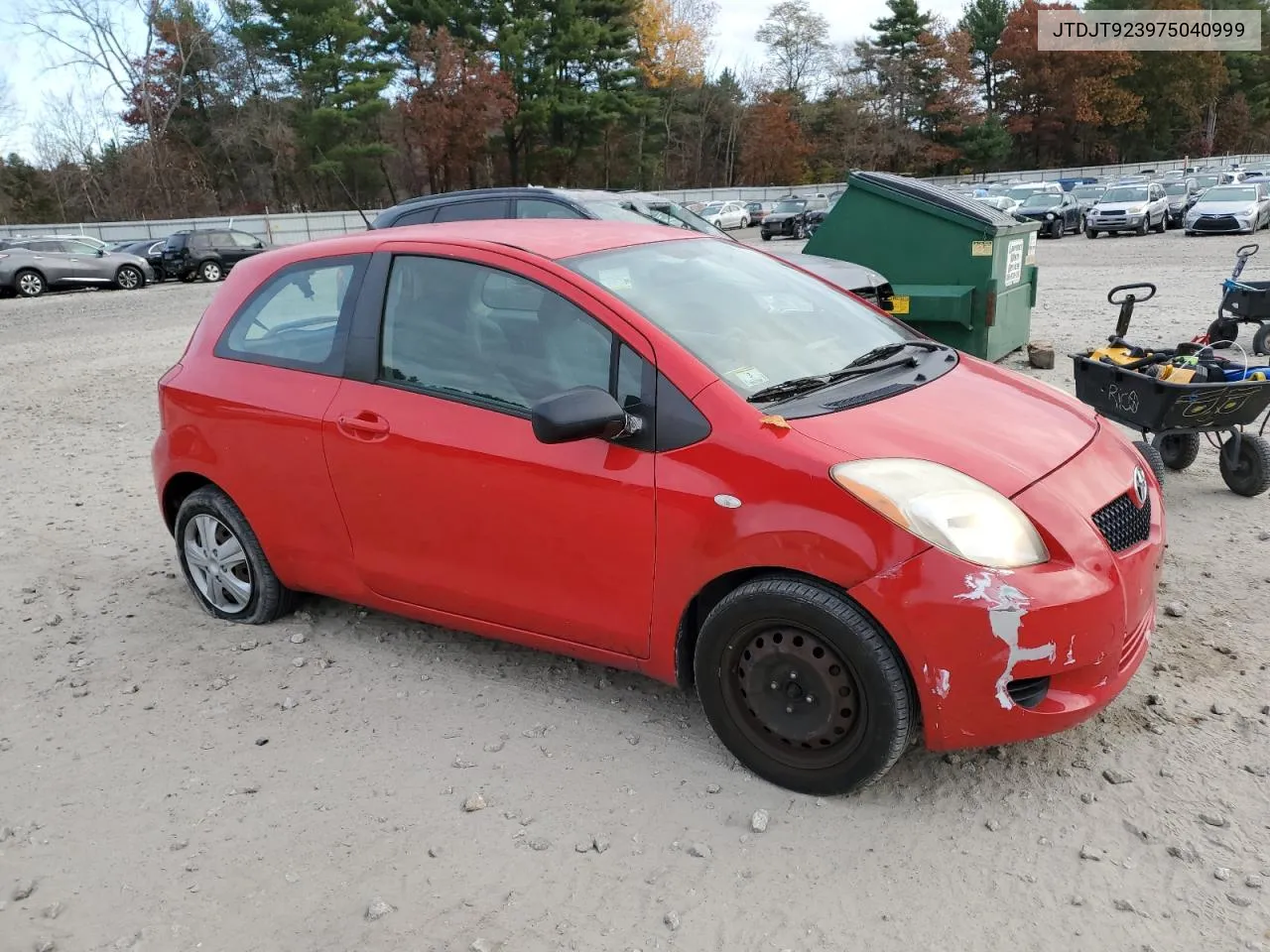 2007 Toyota Yaris VIN: JTDJT923975040999 Lot: 78310124