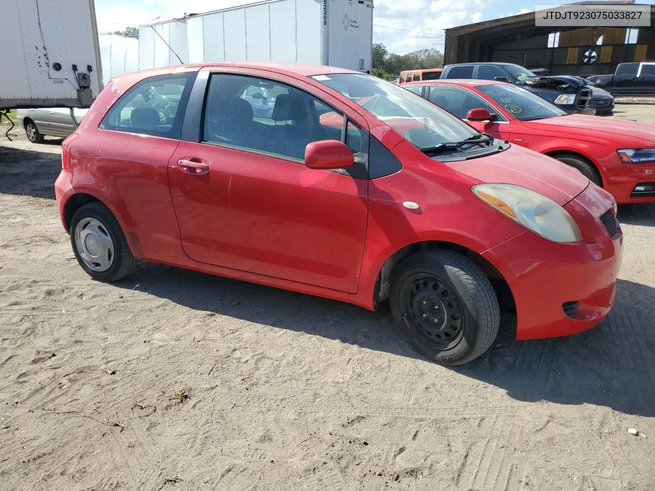 2007 Toyota Yaris VIN: JTDJT923075033827 Lot: 78466064