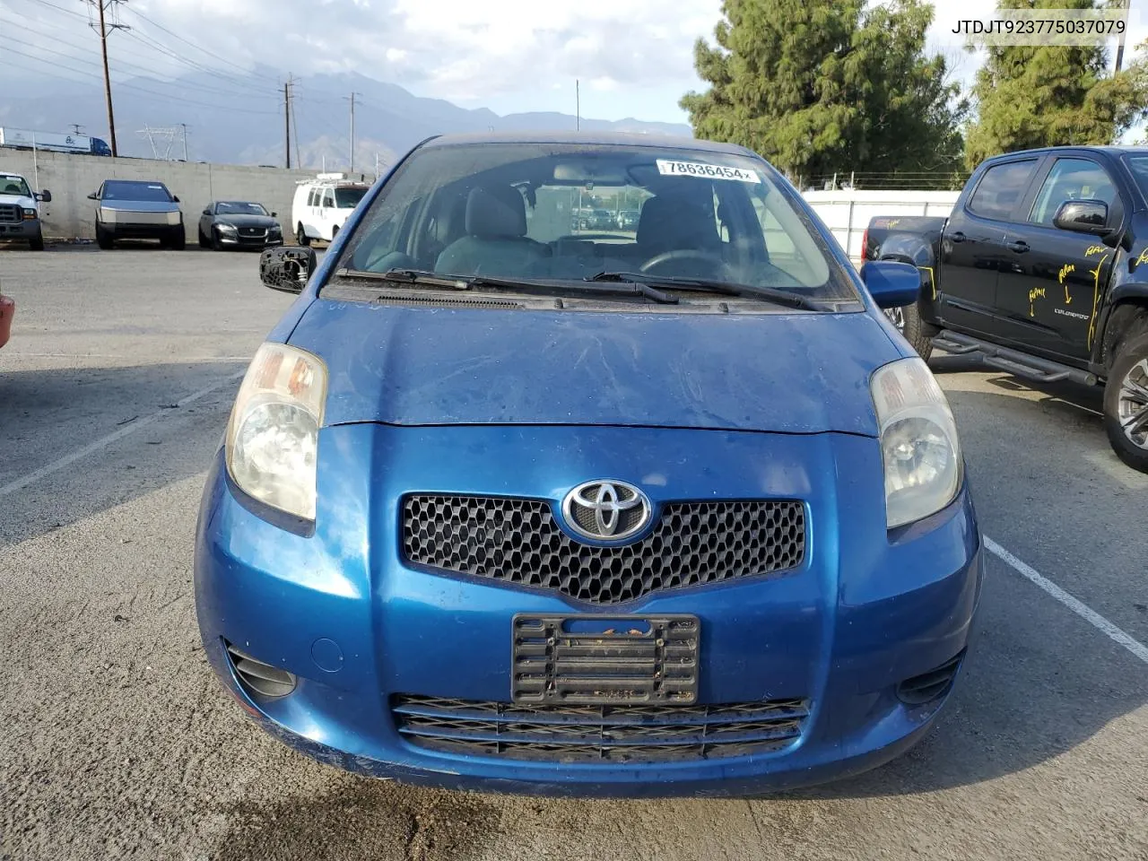 2007 Toyota Yaris VIN: JTDJT923775037079 Lot: 78636454