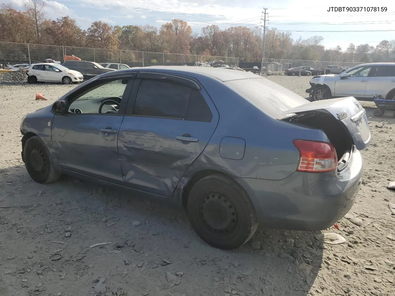 2007 Toyota Yaris VIN: JTDBT903371078159 Lot: 78642614