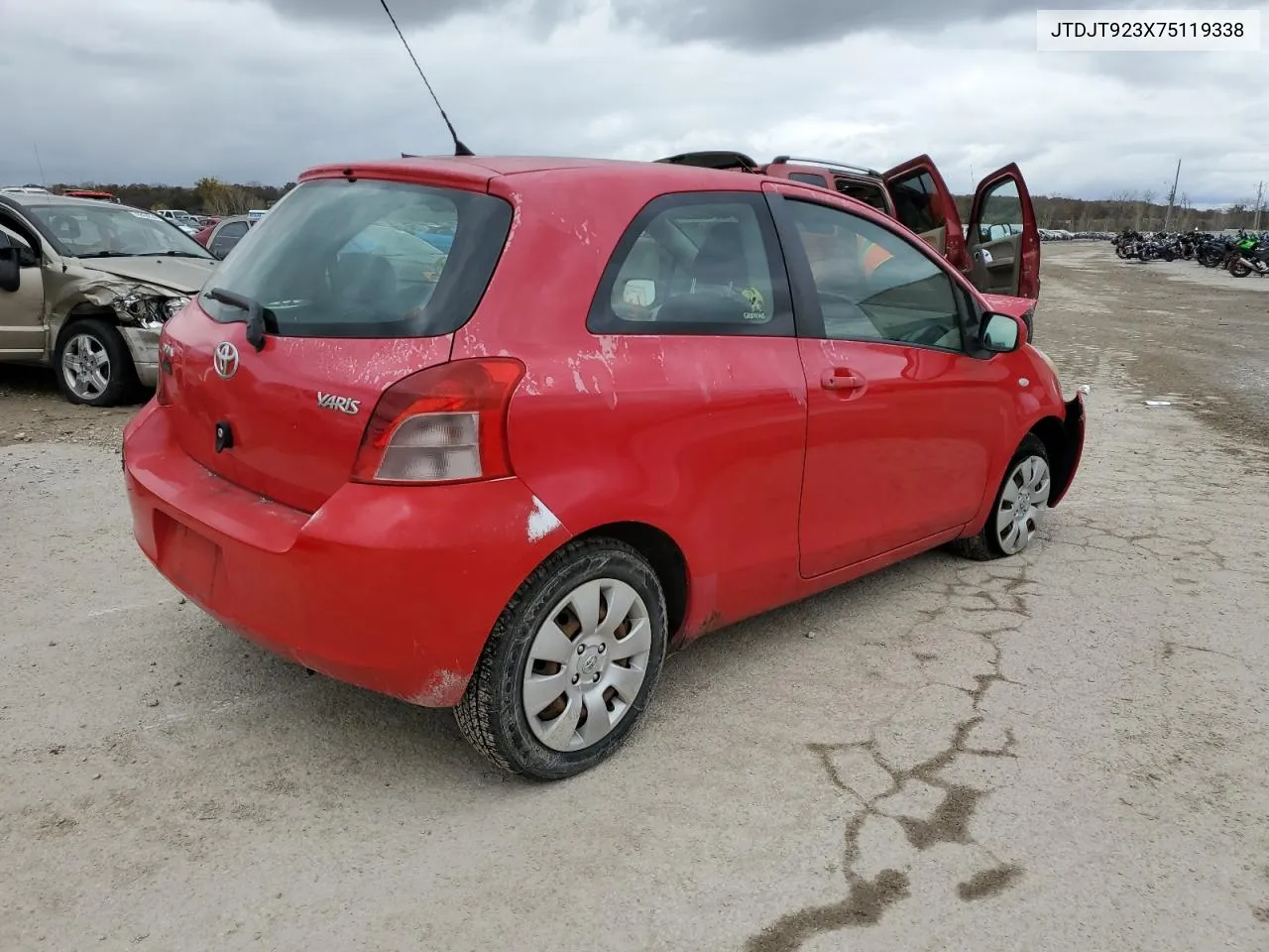 2007 Toyota Yaris VIN: JTDJT923X75119338 Lot: 78918644