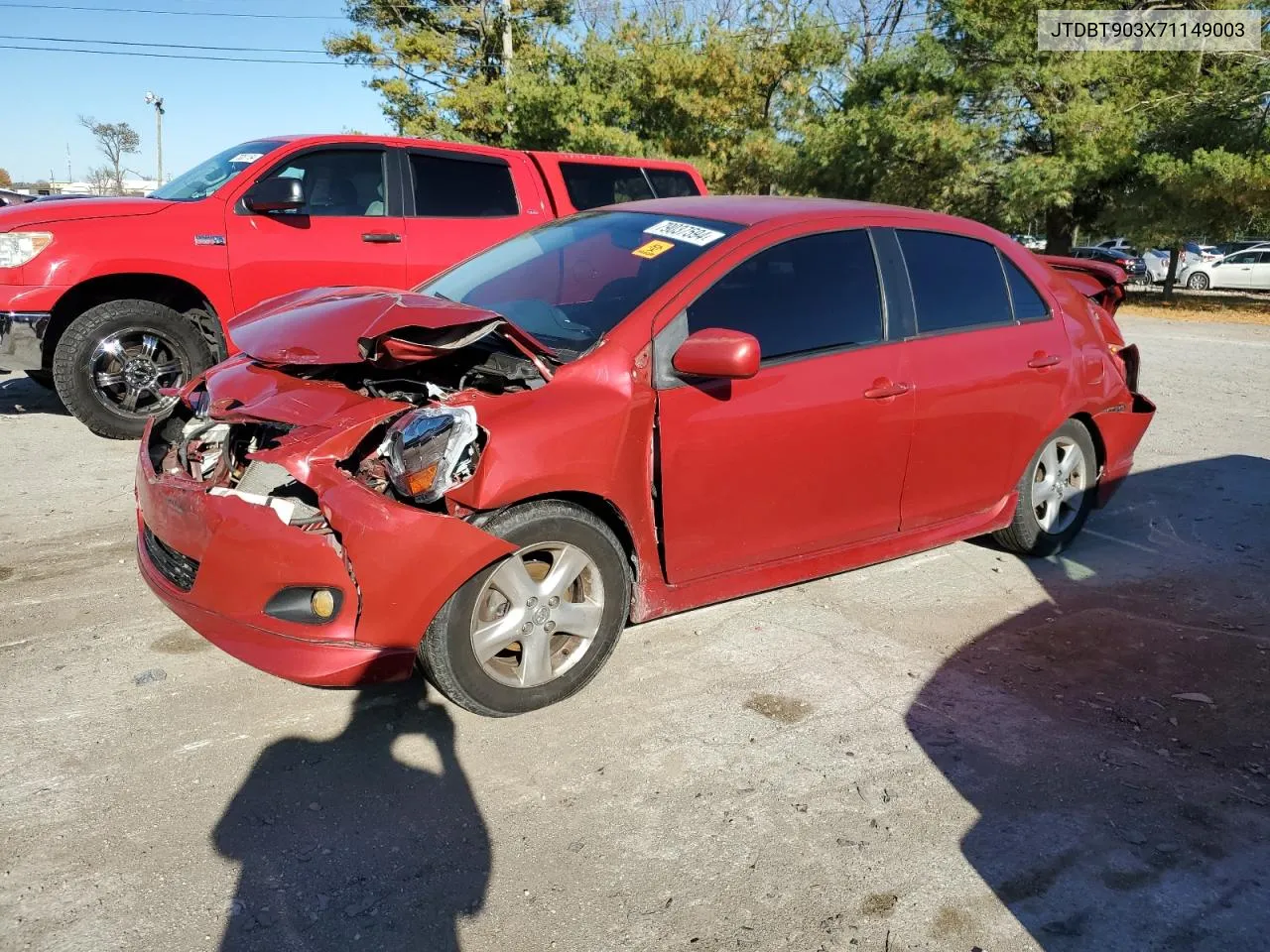 2007 Toyota Yaris VIN: JTDBT903X71149003 Lot: 79037594