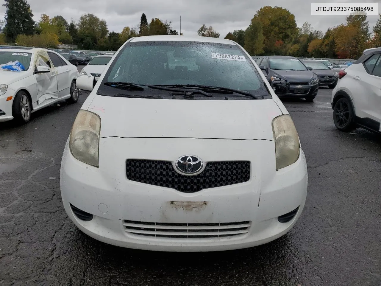 2007 Toyota Yaris VIN: JTDJT923375085498 Lot: 79081274