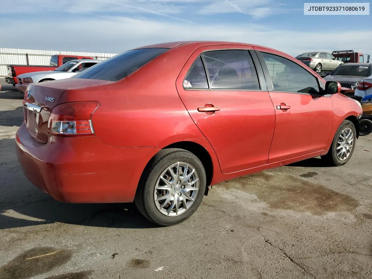 2007 Toyota Yaris VIN: JTDBT923371080619 Lot: 79147424