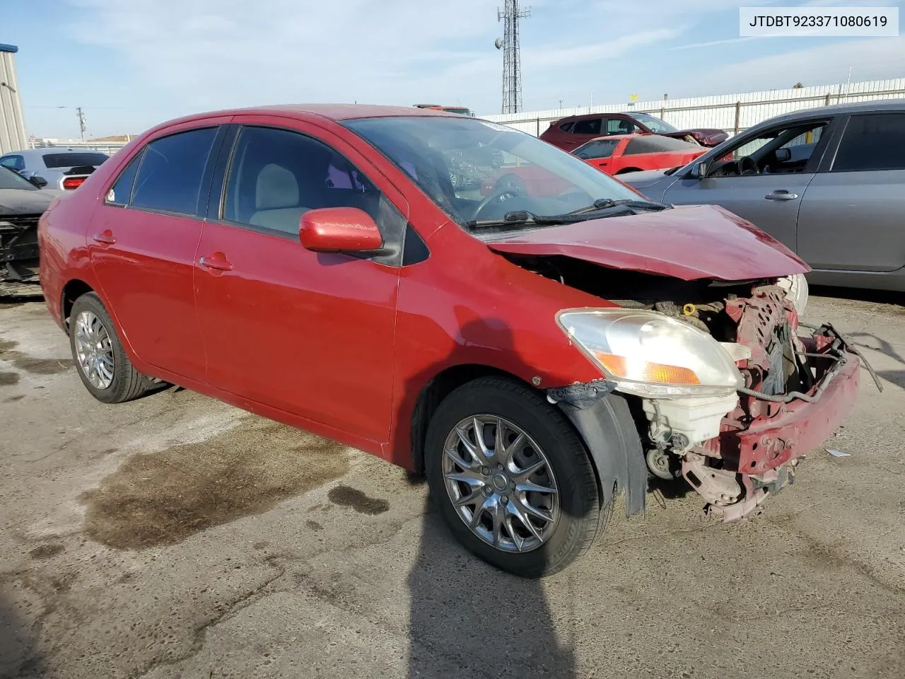 2007 Toyota Yaris VIN: JTDBT923371080619 Lot: 79147424