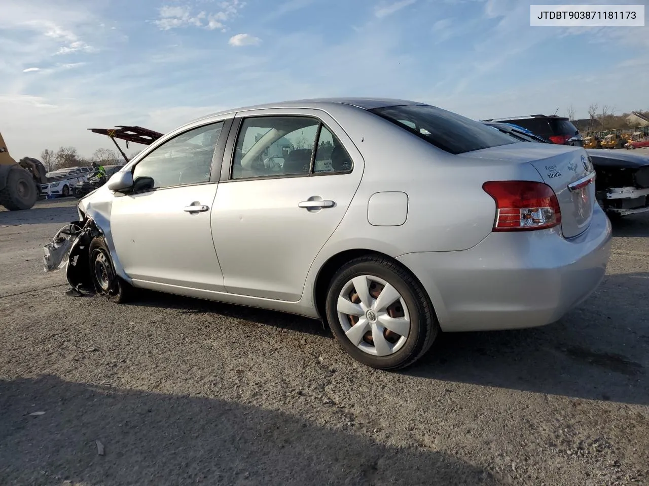 2007 Toyota Yaris VIN: JTDBT903871181173 Lot: 79241964