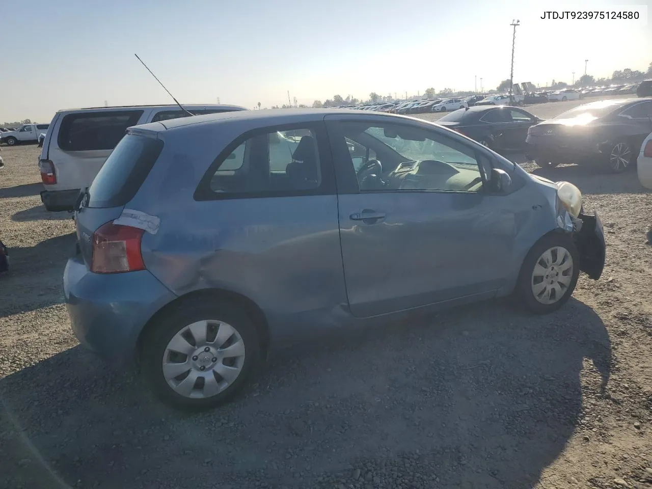 2007 Toyota Yaris VIN: JTDJT923975124580 Lot: 80020844