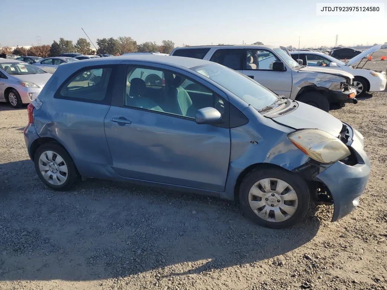 2007 Toyota Yaris VIN: JTDJT923975124580 Lot: 80020844