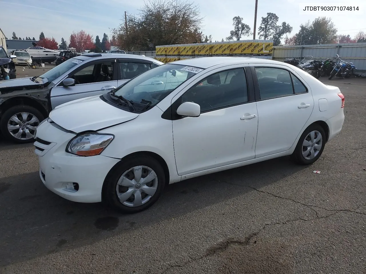 2007 Toyota Yaris VIN: JTDBT903071074814 Lot: 80128224