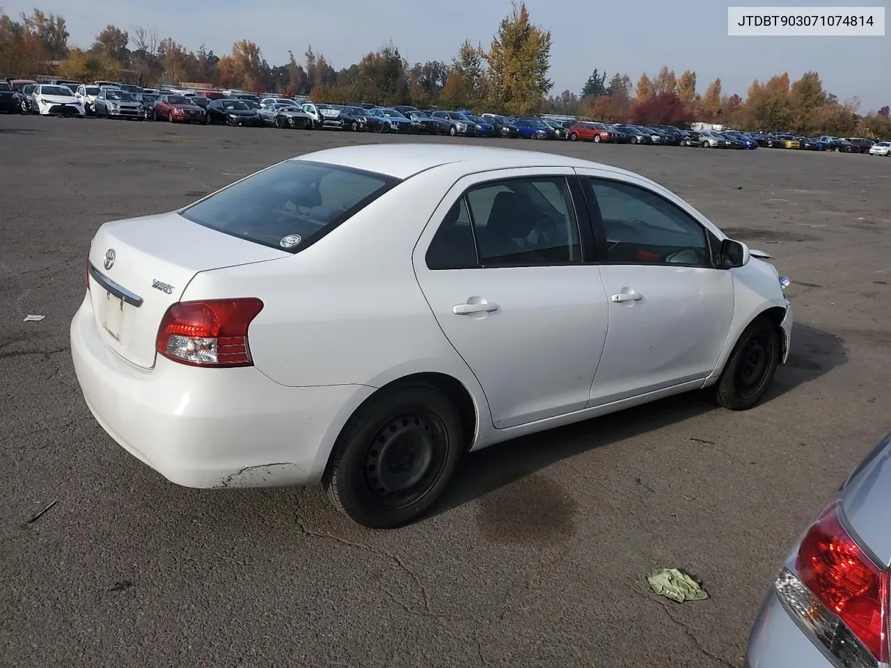 2007 Toyota Yaris VIN: JTDBT903071074814 Lot: 80128224