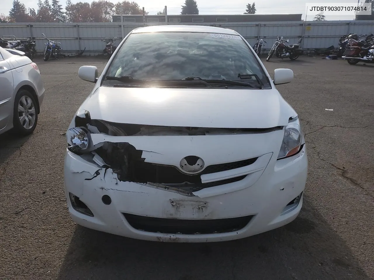 2007 Toyota Yaris VIN: JTDBT903071074814 Lot: 80128224