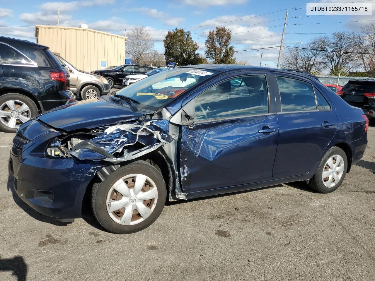 2007 Toyota Yaris VIN: JTDBT923371165718 Lot: 80348494