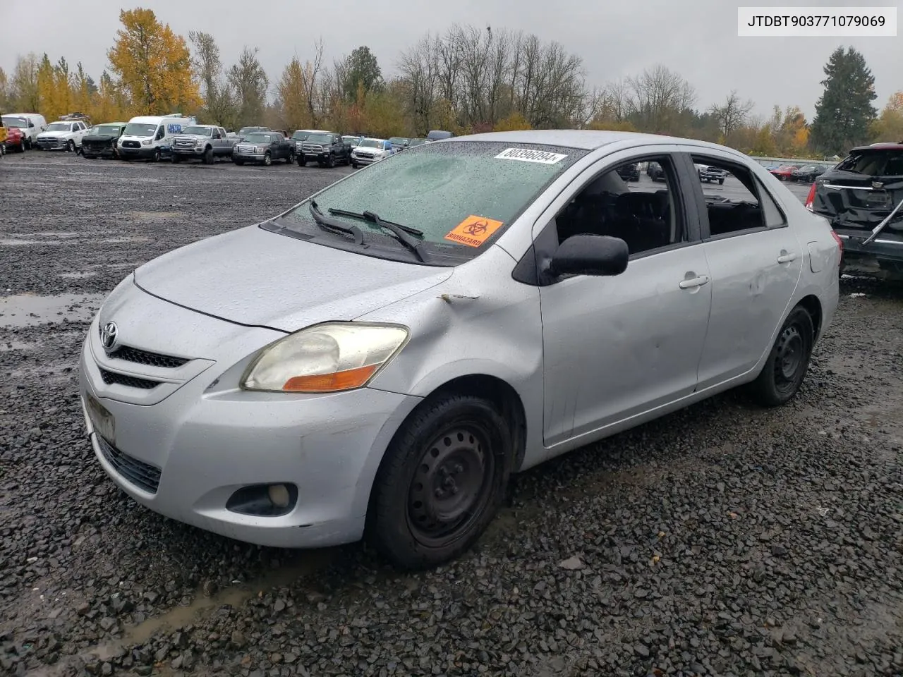 2007 Toyota Yaris VIN: JTDBT903771079069 Lot: 80396094