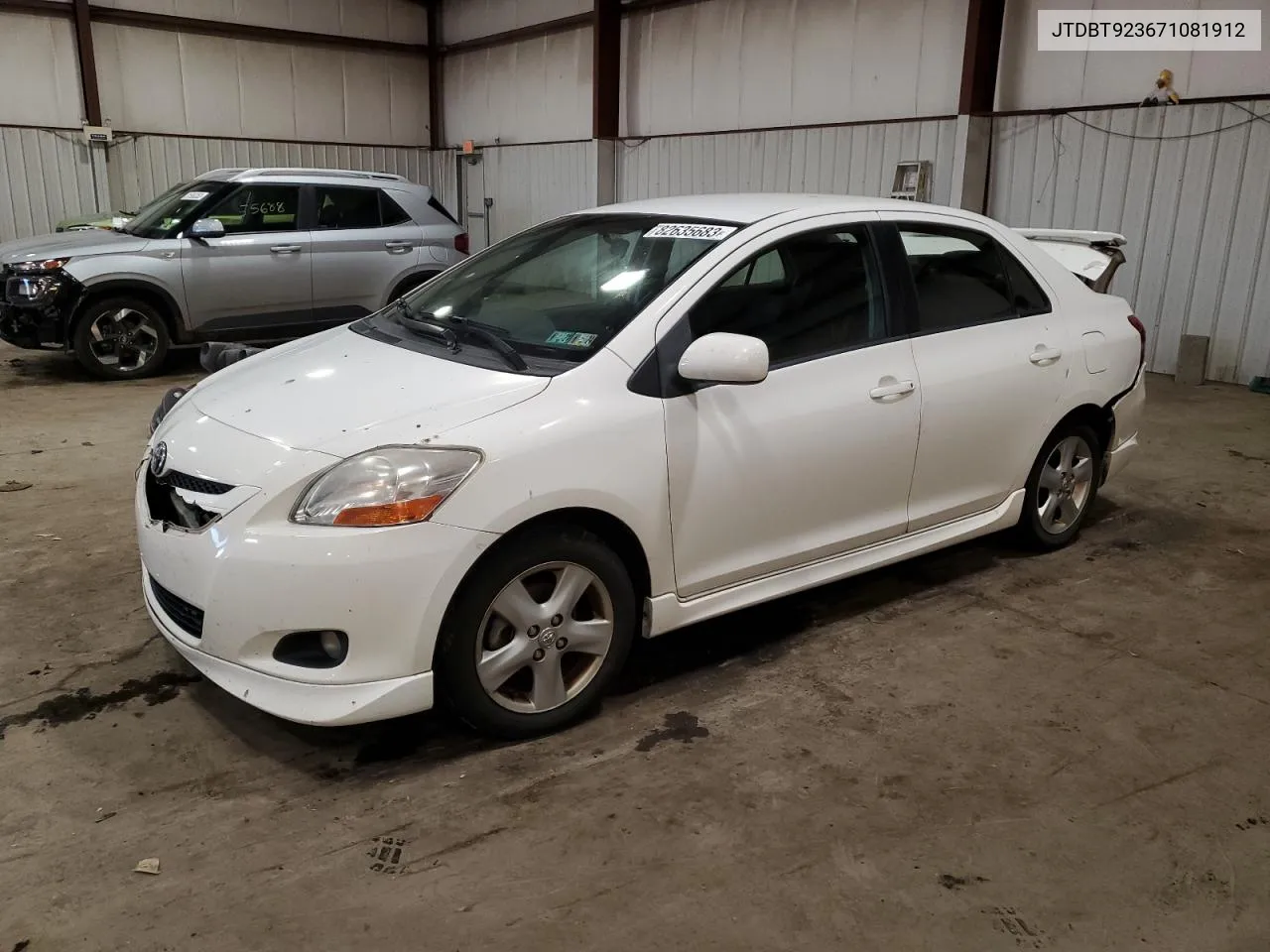 2007 Toyota Yaris VIN: JTDBT923671081912 Lot: 82635683