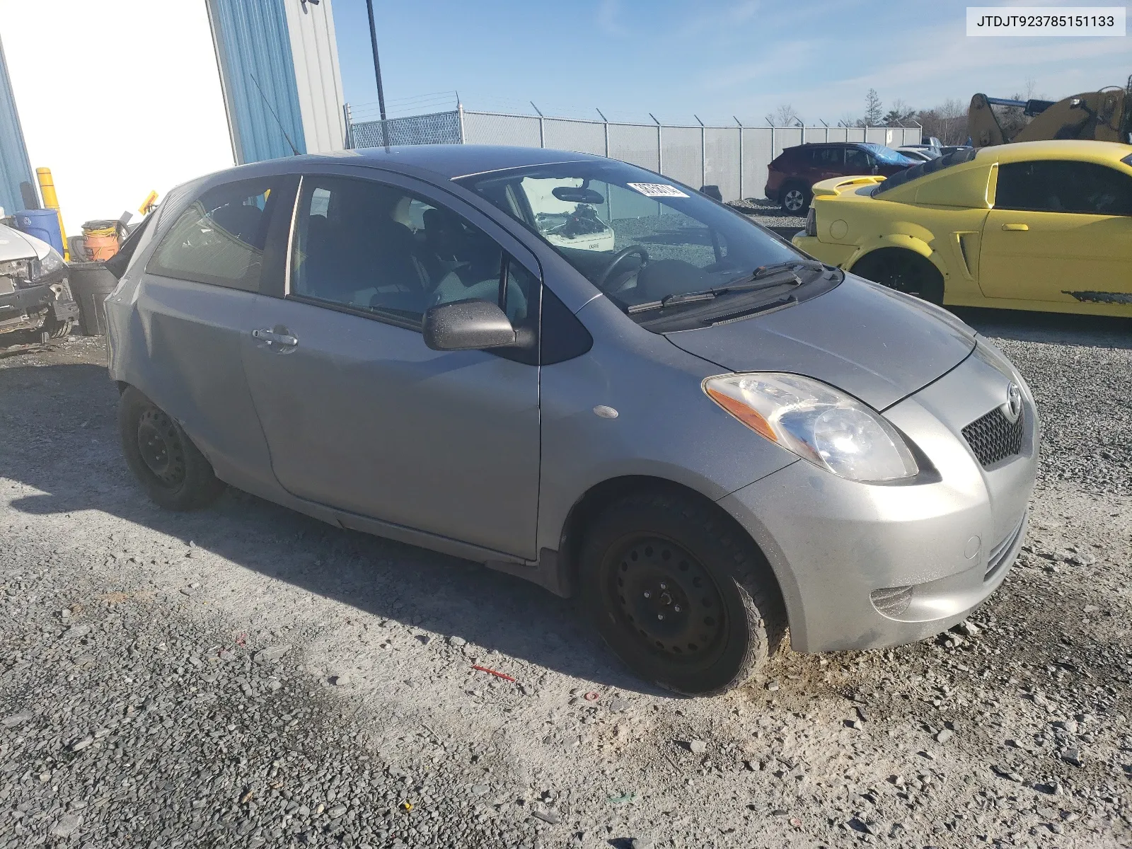 2008 Toyota Yaris VIN: JTDJT923785151133 Lot: 38758714