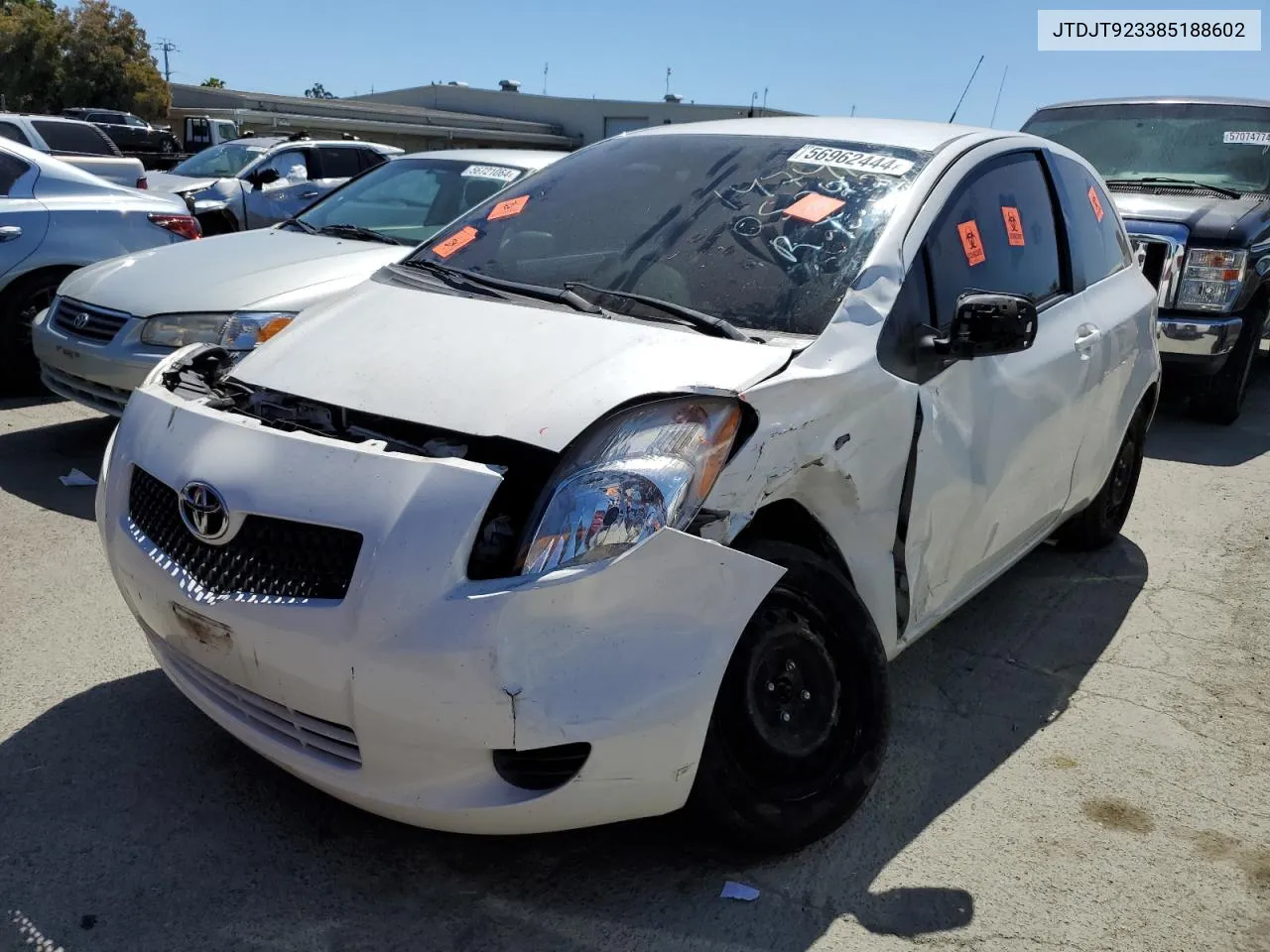 2008 Toyota Yaris VIN: JTDJT923385188602 Lot: 56962444