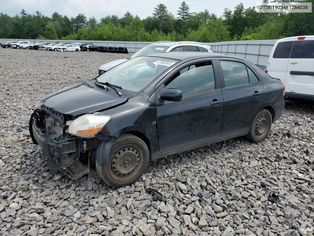 2008 Toyota Yaris VIN: JTDBT923481284038 Lot: 61983344