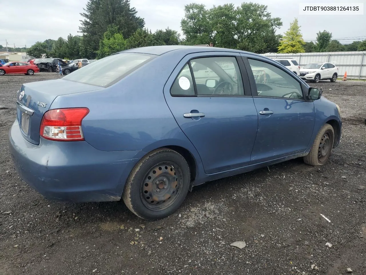 2008 Toyota Yaris VIN: JTDBT903881264135 Lot: 63103054