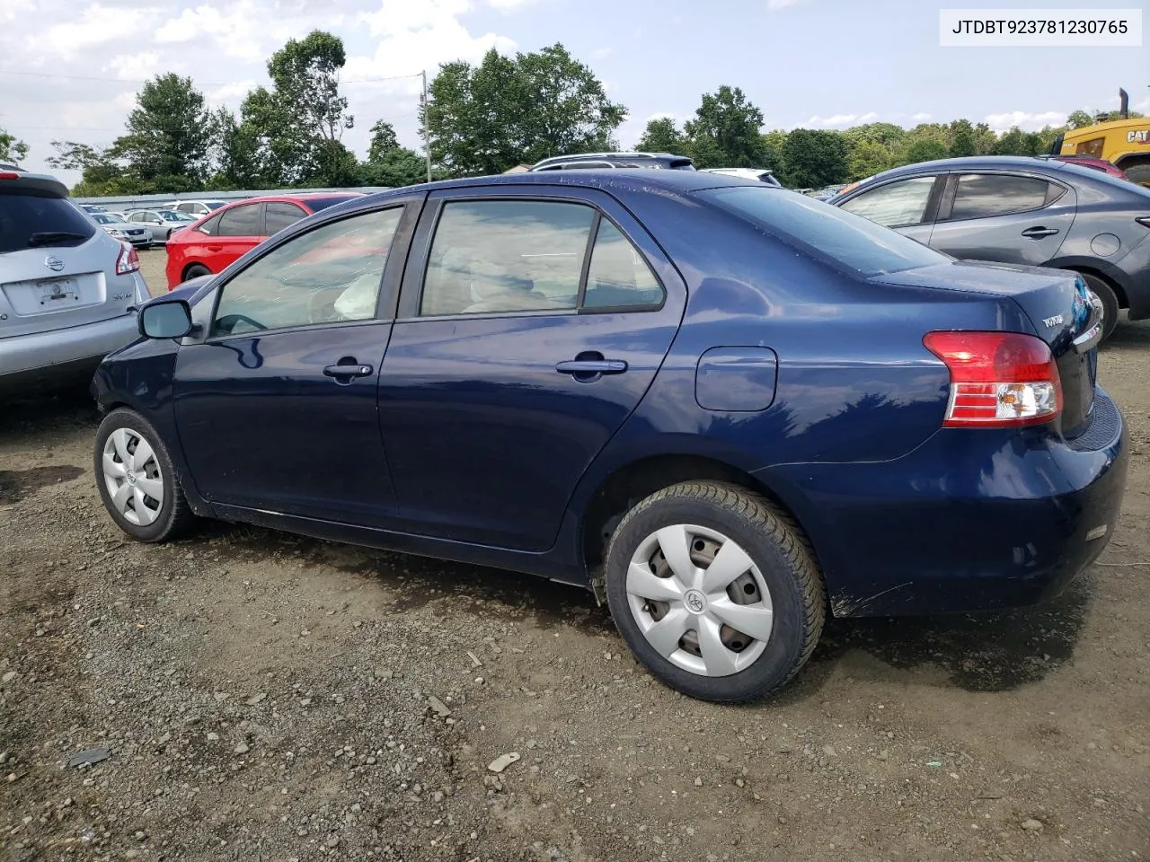 2008 Toyota Yaris VIN: JTDBT923781230765 Lot: 63742694