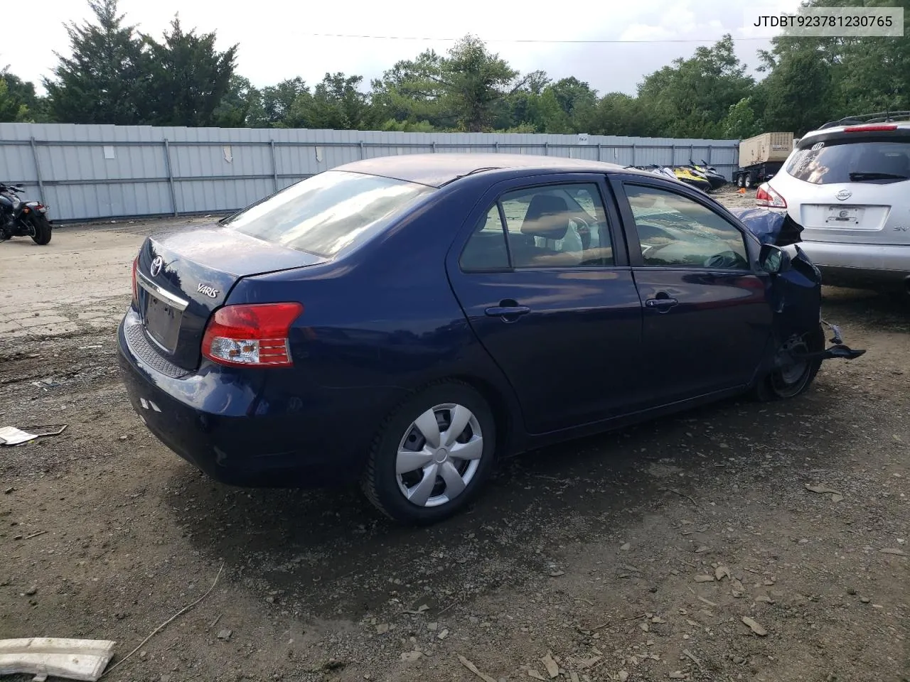 JTDBT923781230765 2008 Toyota Yaris