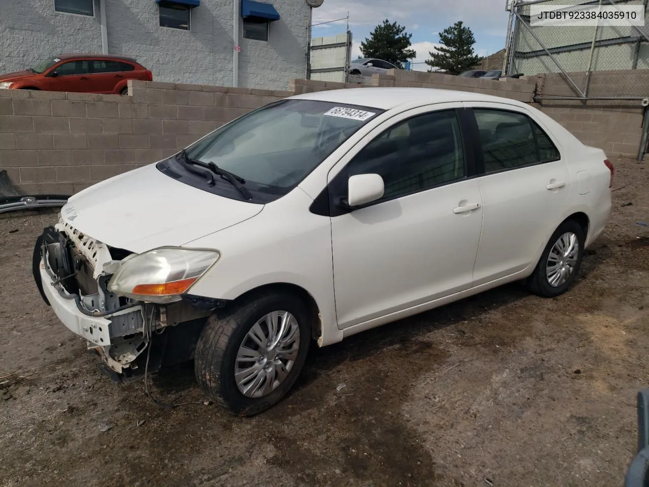 JTDBT923384035910 2008 Toyota Yaris