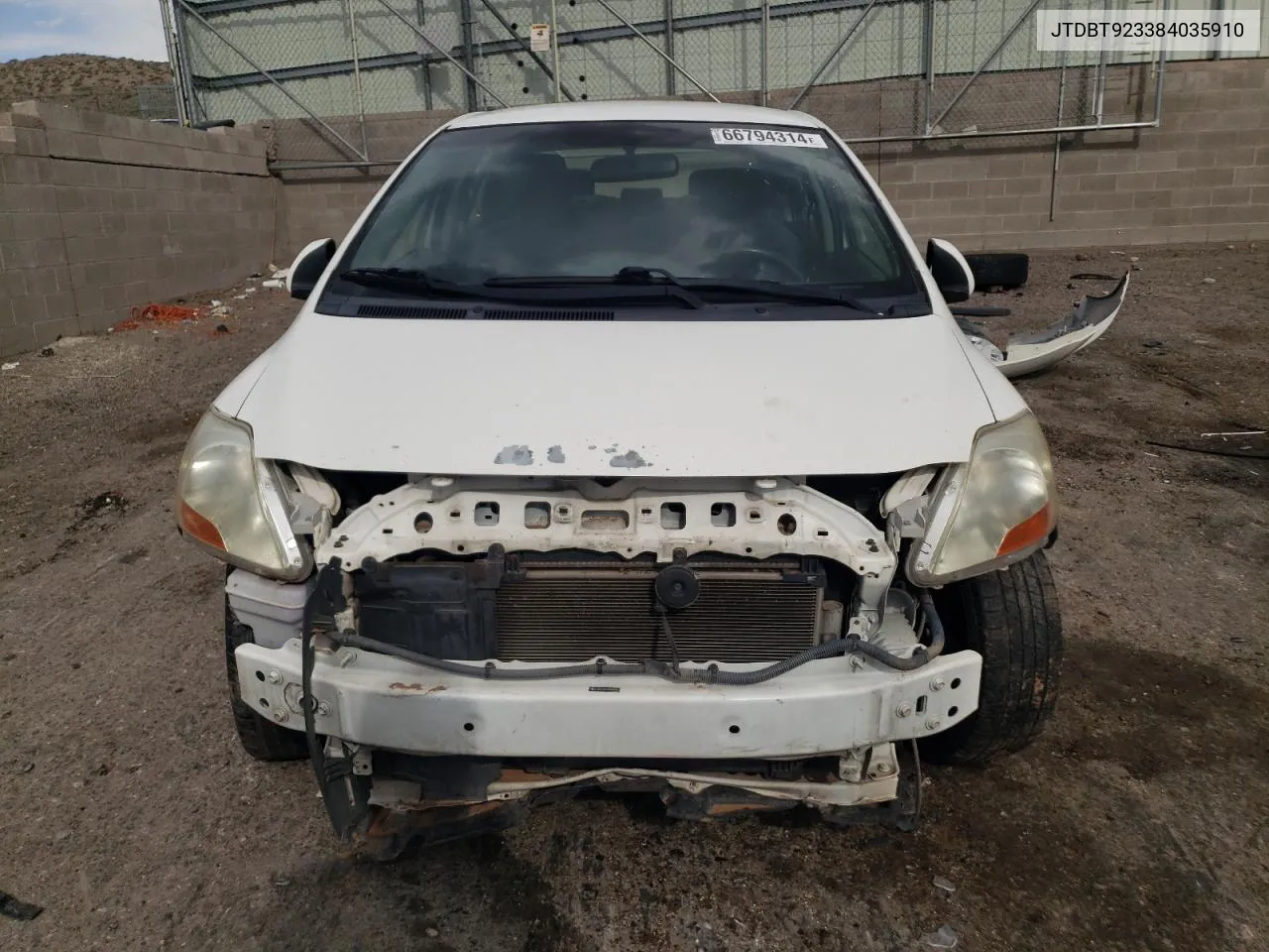 JTDBT923384035910 2008 Toyota Yaris