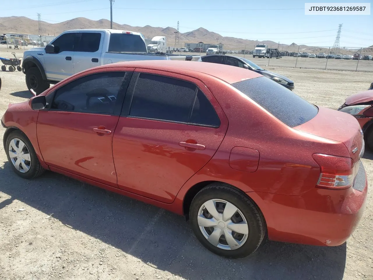 2008 Toyota Yaris VIN: JTDBT923681269587 Lot: 67334284