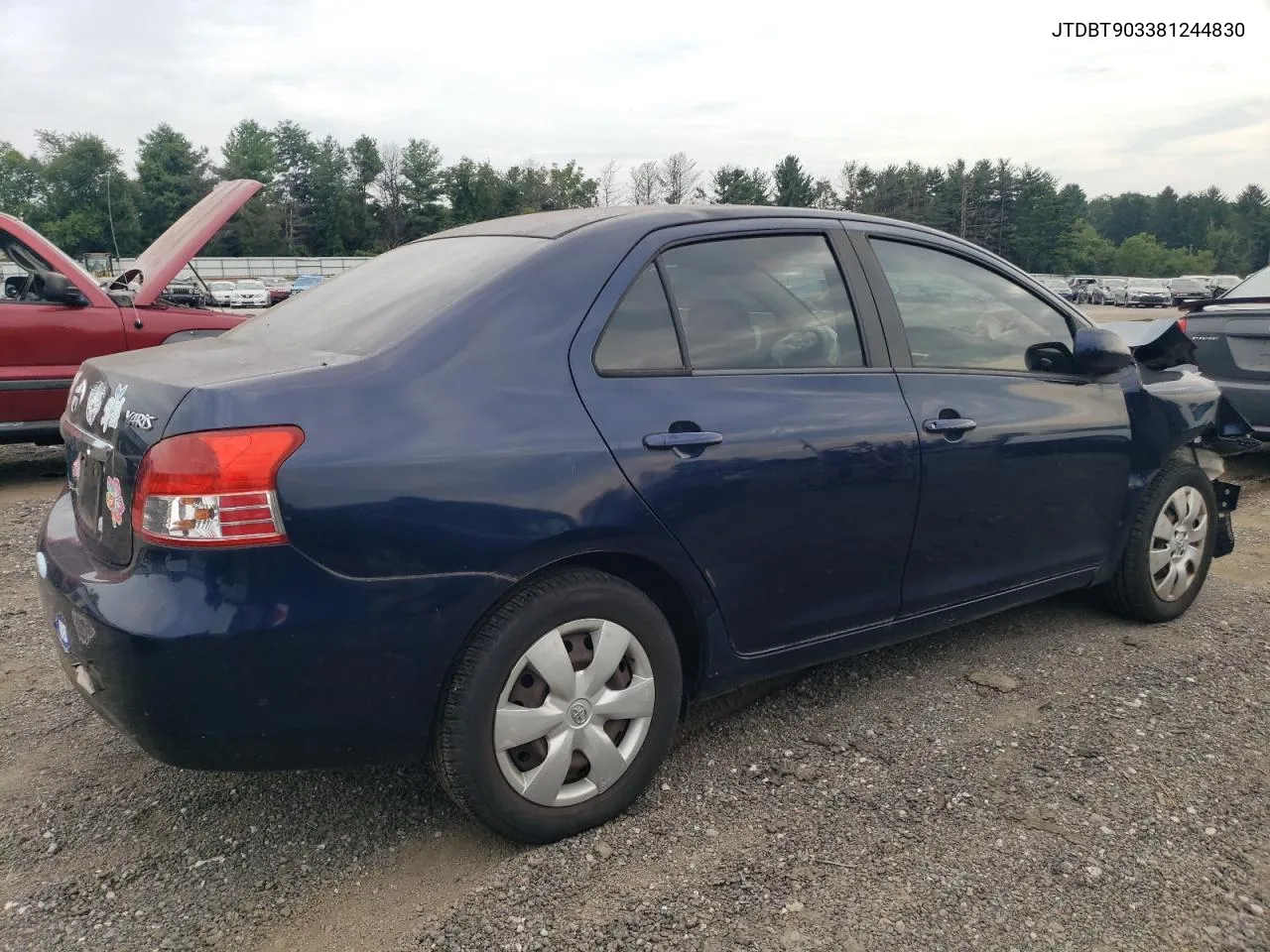 2008 Toyota Yaris VIN: JTDBT903381244830 Lot: 67657024