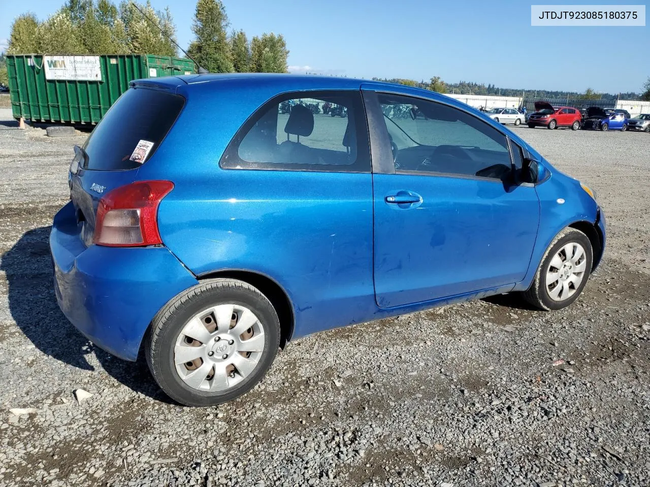 JTDJT923085180375 2008 Toyota Yaris