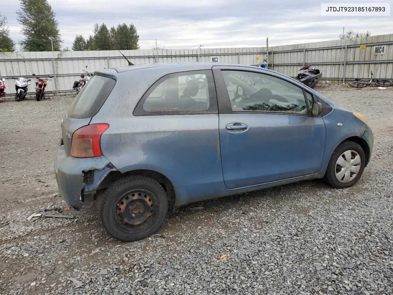 JTDJT923185167893 2008 Toyota Yaris