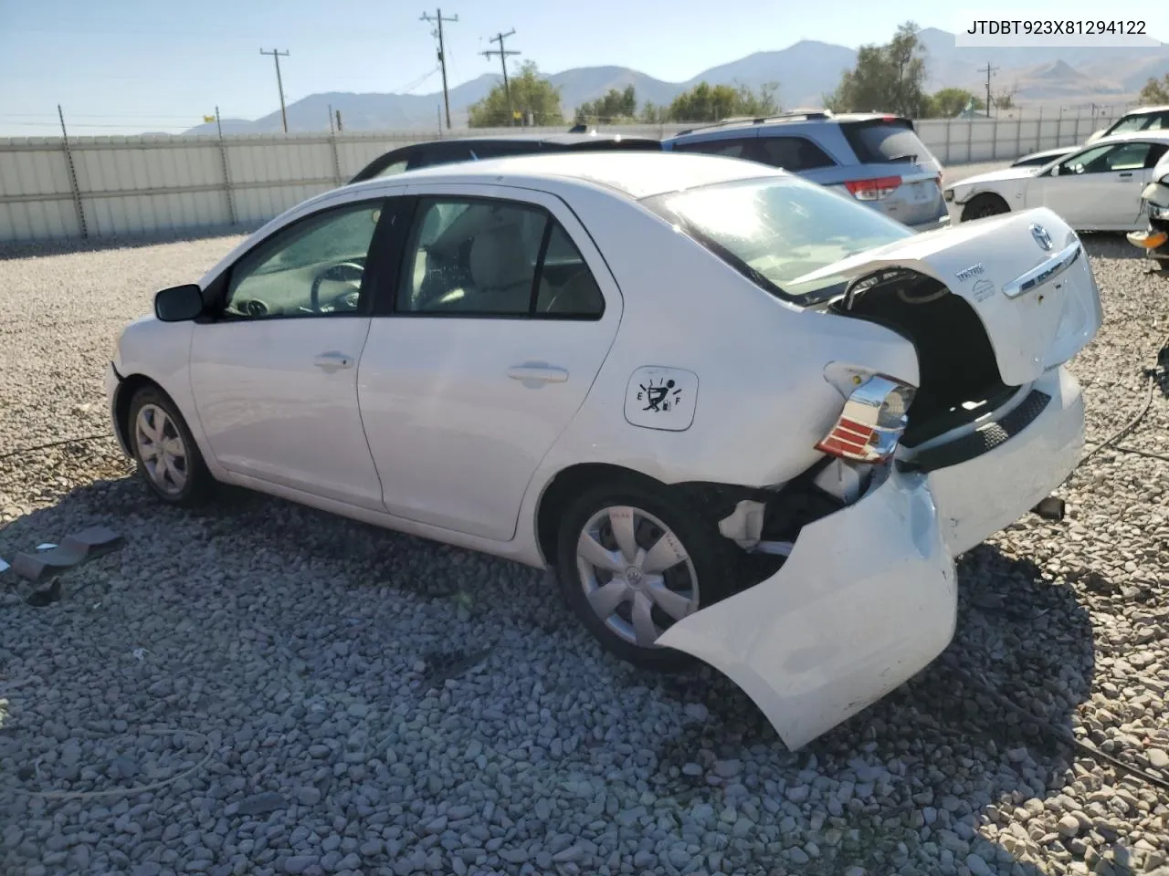 2008 Toyota Yaris VIN: JTDBT923X81294122 Lot: 69437284