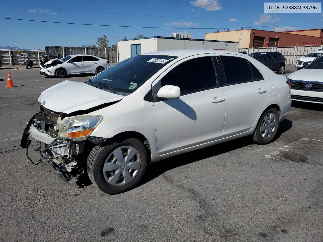 2008 Toyota Yaris VIN: JTDBT923884033795 Lot: 70292744