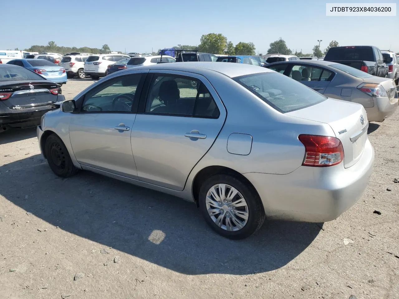 2008 Toyota Yaris VIN: JTDBT923X84036200 Lot: 70365504