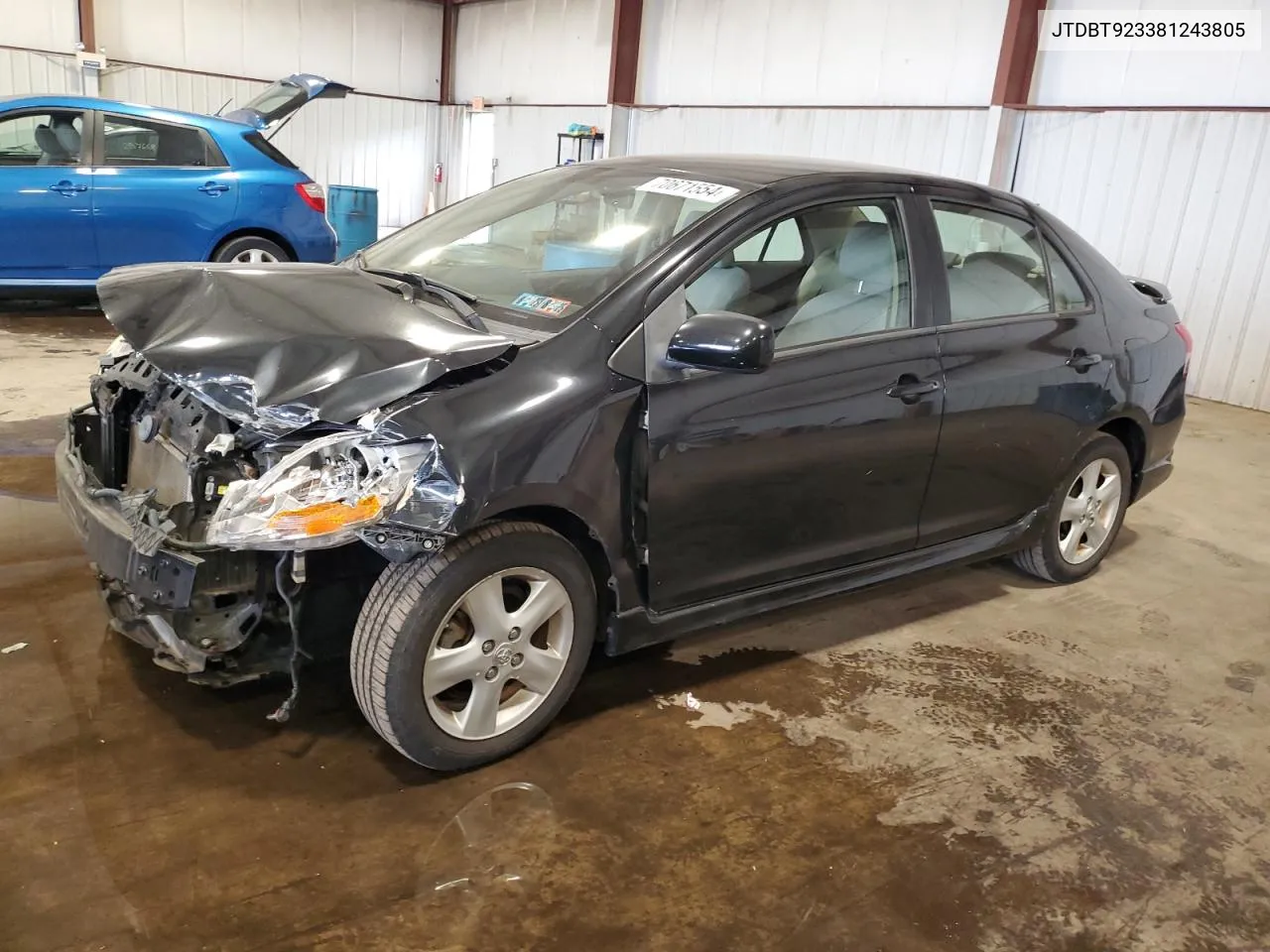 JTDBT923381243805 2008 Toyota Yaris