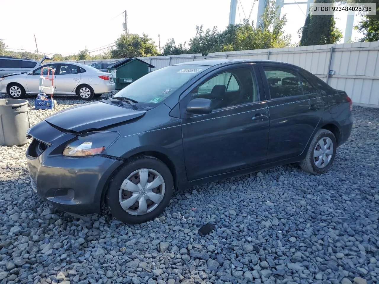 2008 Toyota Yaris VIN: JTDBT923484028738 Lot: 70695834