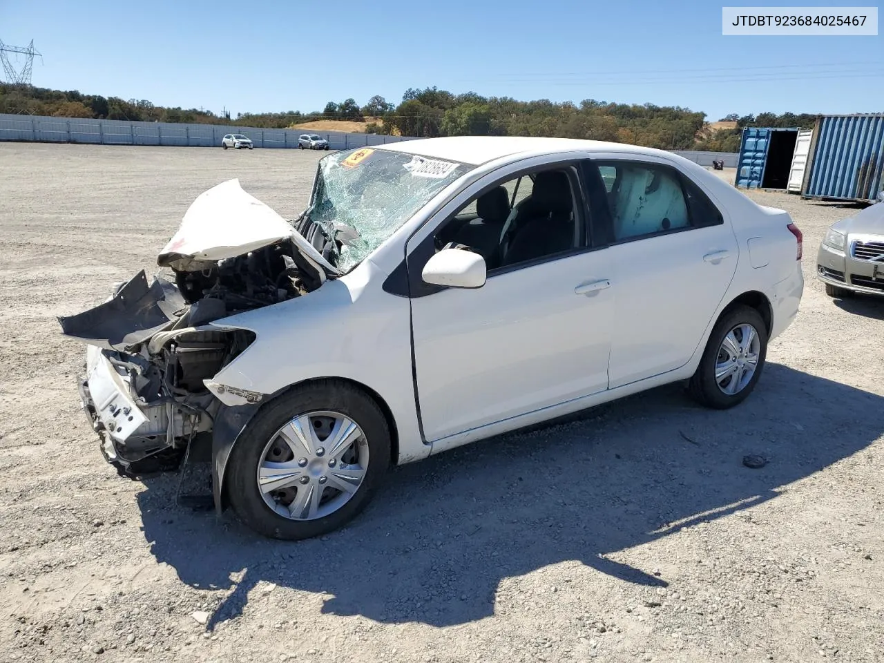 2008 Toyota Yaris VIN: JTDBT923684025467 Lot: 70828684