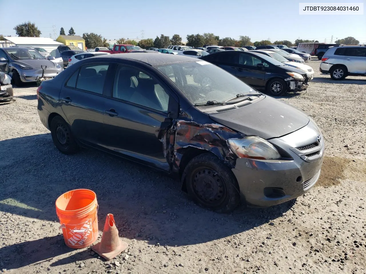 2008 Toyota Yaris VIN: JTDBT923084031460 Lot: 70922644