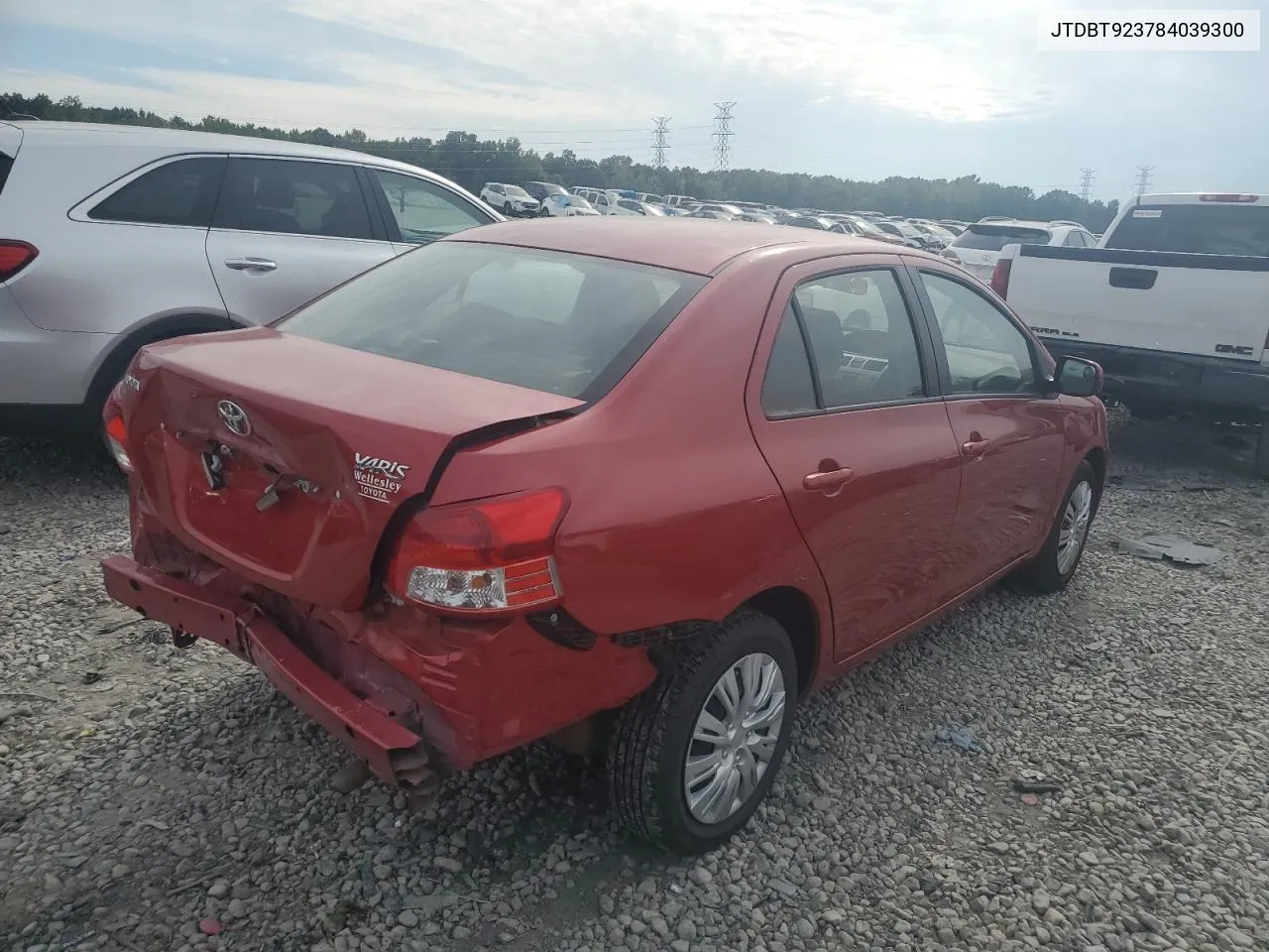 2008 Toyota Yaris VIN: JTDBT923784039300 Lot: 71185874