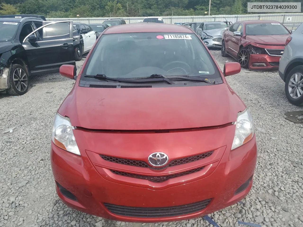 JTDBT923784039300 2008 Toyota Yaris