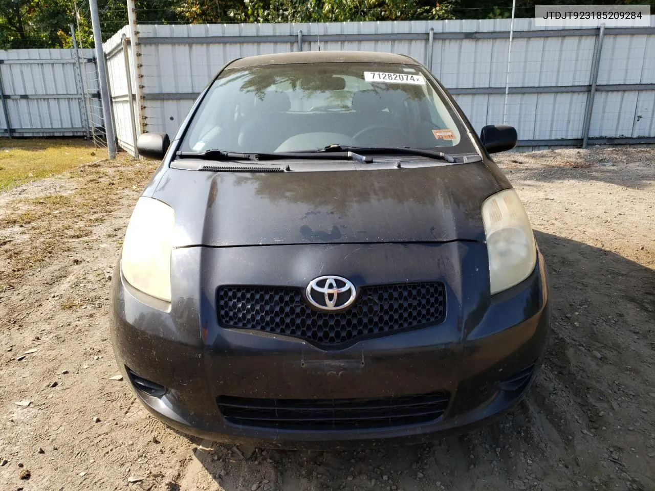 JTDJT923185209284 2008 Toyota Yaris