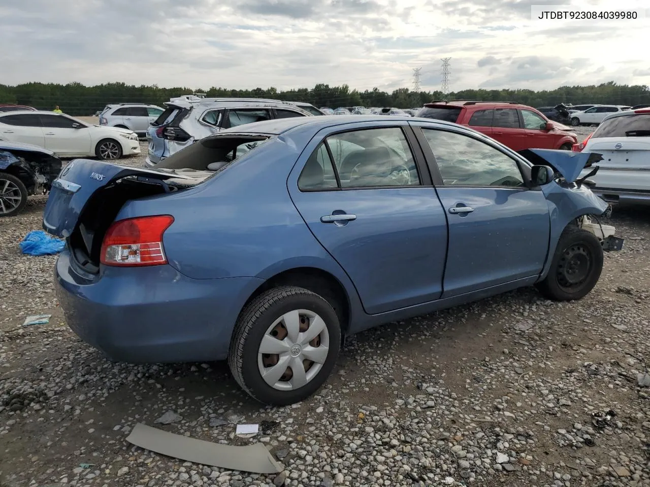 2008 Toyota Yaris VIN: JTDBT923084039980 Lot: 71372744