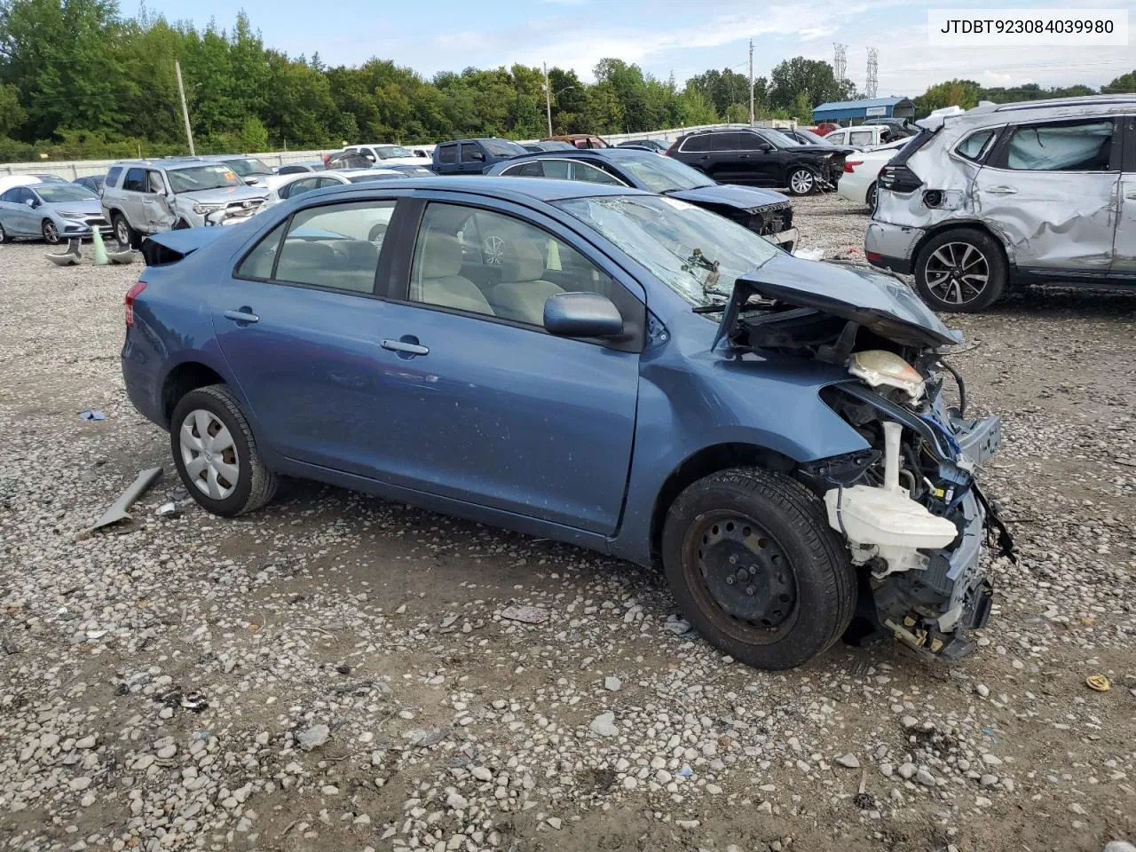 2008 Toyota Yaris VIN: JTDBT923084039980 Lot: 71372744