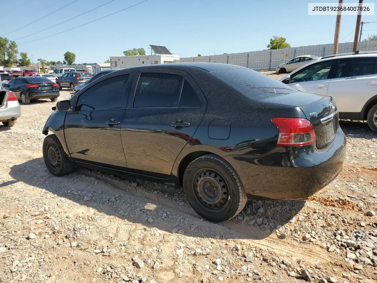 2008 Toyota Yaris VIN: JTDBT923684007826 Lot: 71835694