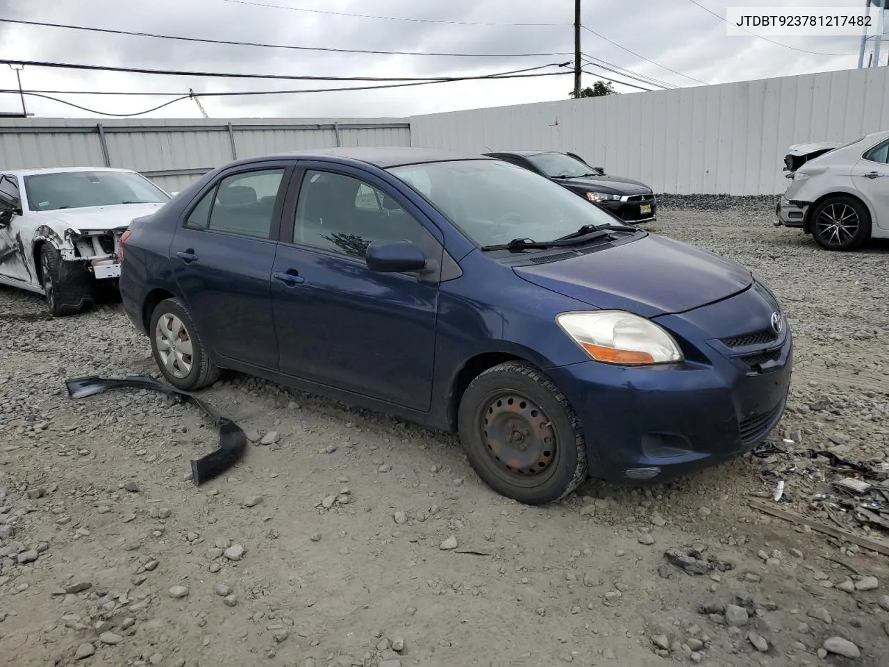 2008 Toyota Yaris VIN: JTDBT923781217482 Lot: 71876094