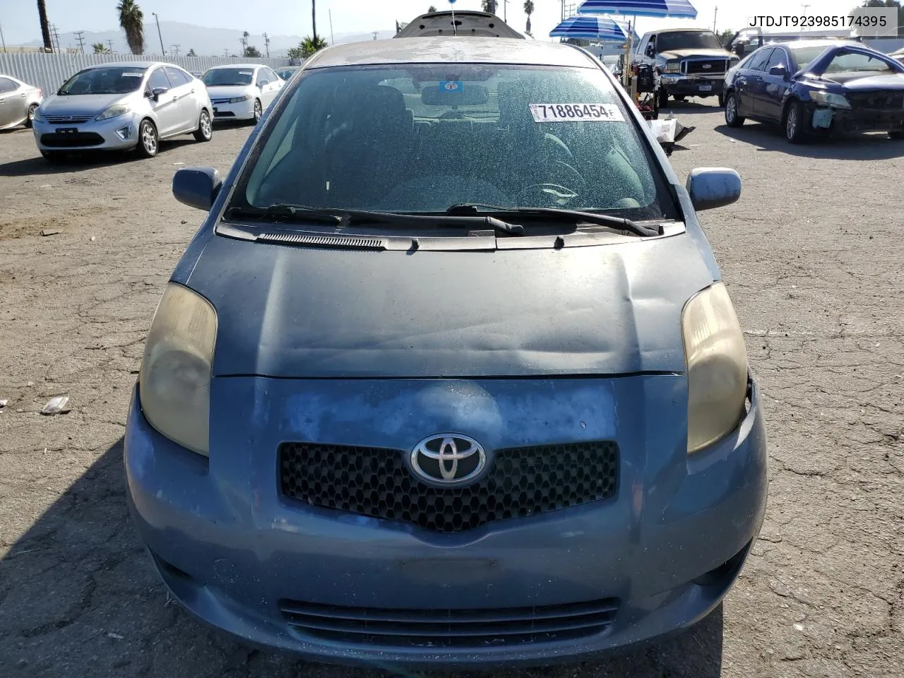 2008 Toyota Yaris VIN: JTDJT923985174395 Lot: 71886454